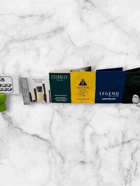 Lot of 5 Issey Miyake,Calvin Klein,Paco Rabanne,Montblanc,Gucci,Samples-5pc-NEW